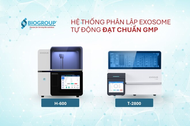 EXODUS T-2800 & H-600 | Hệ thống chiết xuất exosome tự động cho liệu pháp exosome